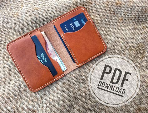 Leather Wallet Template - Etsy