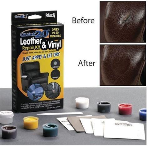 The Leather Repair Kit can be used to repai