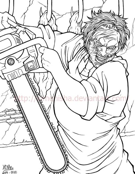 Leatherface Coloring Pages
