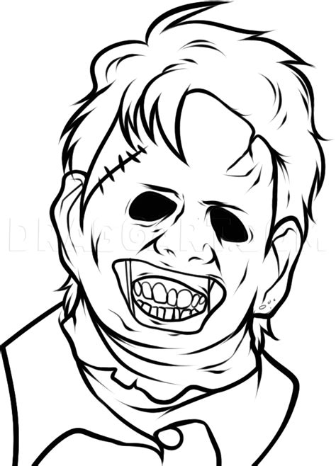 Leatherface Drawing Easy
