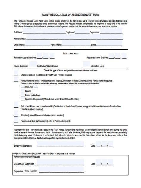 Leave Of Absence Form Template Medical Leave Application Data Form Leave Template