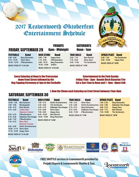 Leavenworth Event Calendar