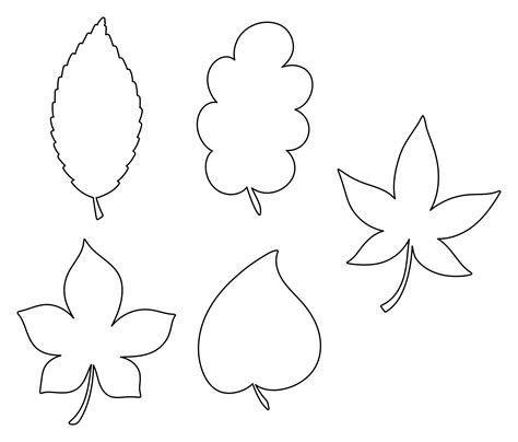 Leaves Templates To Cut Ou