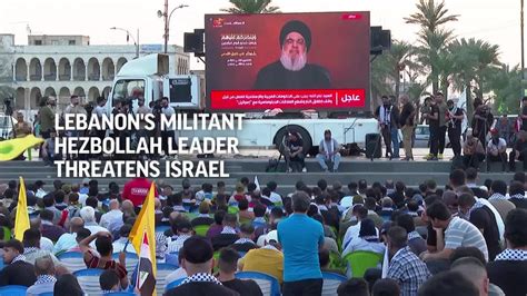Lebanon’s militant Hezbollah leader taunts Israel in his first speech since Israel-Hamas war started