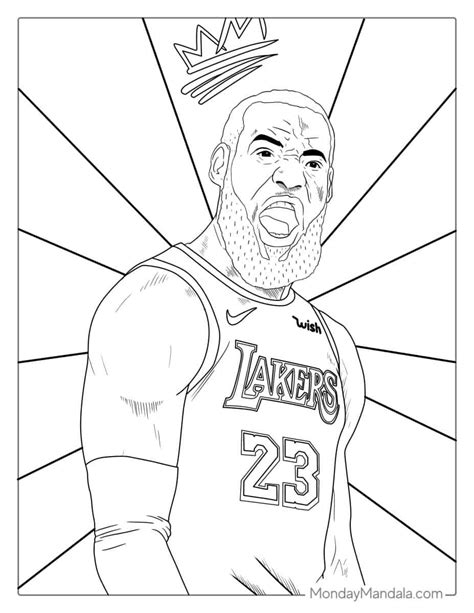 Lebron Coloring Page