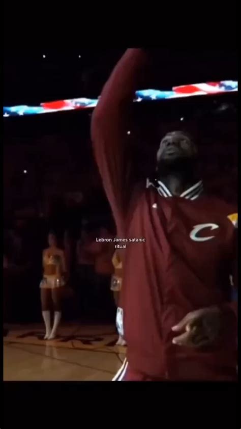 Lebron satanic ritual. According to her, it is his pregame ritual that gives him his powers. “The sports world calls it a chalk toss, but it’s simply disguise for what he’s really doing,” said Zilinsky. “A high level conjuring, a spell, an incantation from this Illuminati wizard, where he’s summoning demons. 