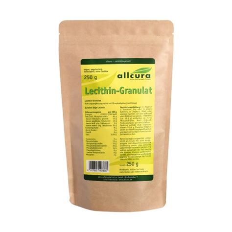 Lecithin Granulat 250g Alle Produkte Produkte Allcura