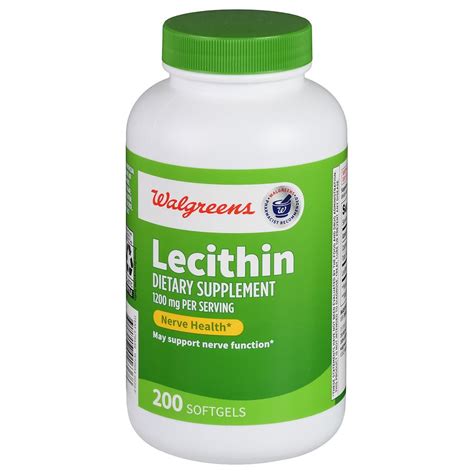 Shop Lecithin 1200 mg Softgels and read reviews at Walgreens. Pickup & Same Day Delivery available on most store items.. 