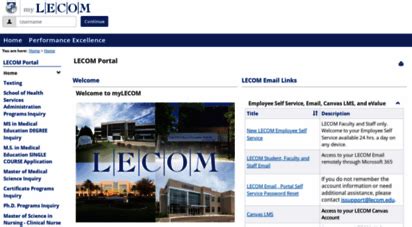 A place for LECOM prospective and current students, facult