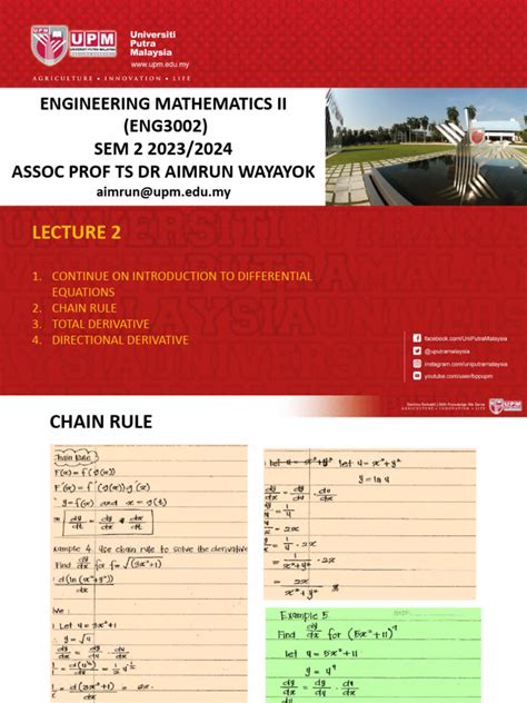 Lecture 2 Continue Intro Diff and Chain Rule PDF