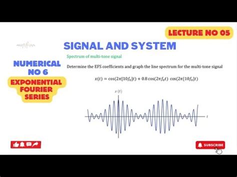 Lecture 5 Exponential Fourier Series YouTube