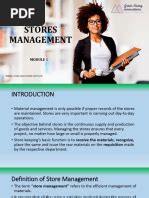 Lecture Notes On Stores Management Bing