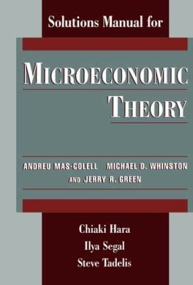 Lecture notes in microeconomic theory solution manual. - Kara pozbawienia wolnościw praktyce i w ocenie społecznej.