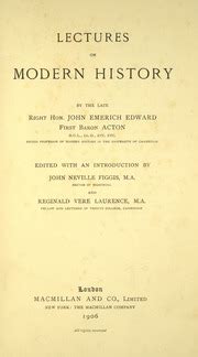 Lectures On Modern History