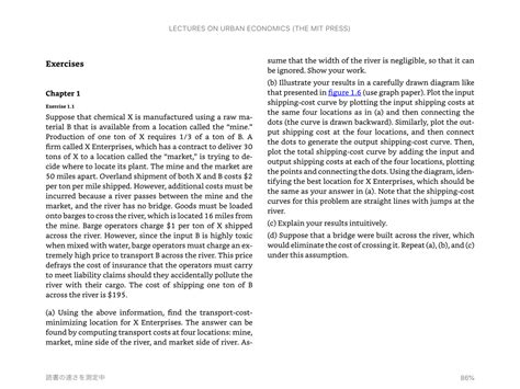 Lectures On Urban Economics Exercise Answers