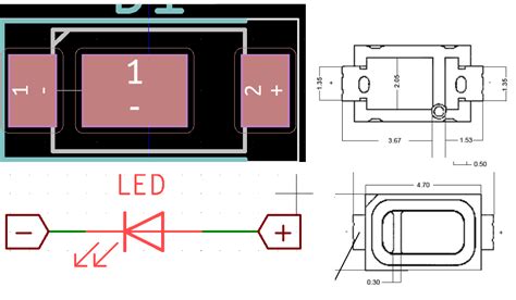 Led footprint kicad