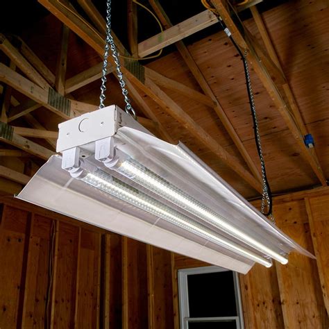 Led shop lights menards. The 42-inch Metal Housing 7000 Lumen LED Shop Lights are perfect for garages, warehouses, workshops, and basements that require high-efficient and bright lighting. Suitable for damp environment and ETL listed. 