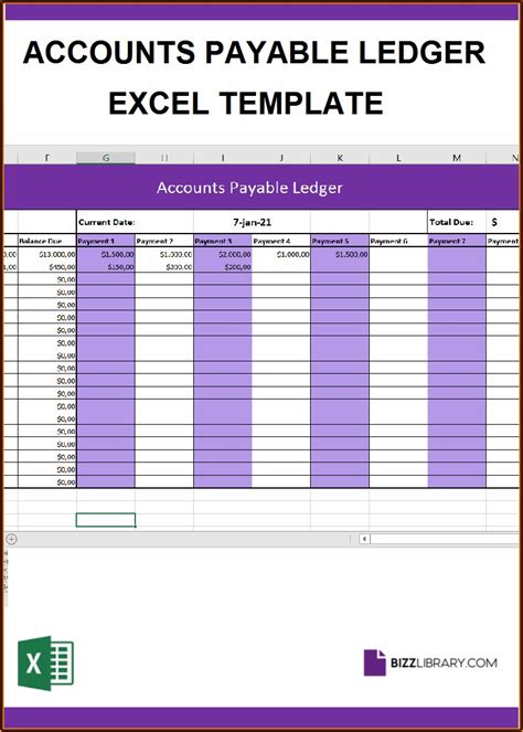 Ledger Sheet Template Excel Template Resume Examples mL52Vnxa5X