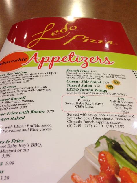 View up-to-date menus for Ledo Pizza located at 4243 Branch Ave in Marlow Heights, MD 20748. Local favorite since 1955 for pies with a unique flaky, rectangular crust & Italian …