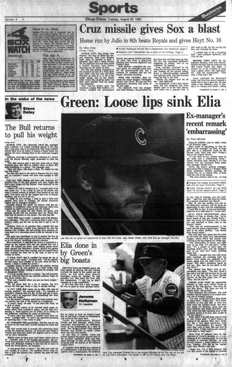 Lee Elia’s rant, 40 years later: How the Cubs manager’s 3-minute tirade became one of the most infamous speeches in history