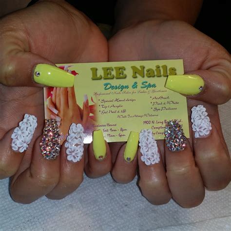 Lee nails key west. Lee Nails and Spa is a well known and well loved spa and nail salon that prides itself on it’s use of organic lotions, creams, nail polish, and other materials as much as possible. Lee Nails prices are slightly higher than average salon prices, but this is due to their use of premium products that really help protect your skin and nails for ... 