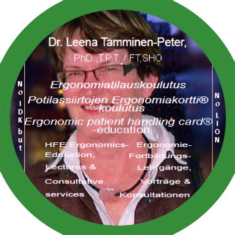 Leena Tamminen-Peter - PhD, T.P.T., Ergonomist, Researcher, …