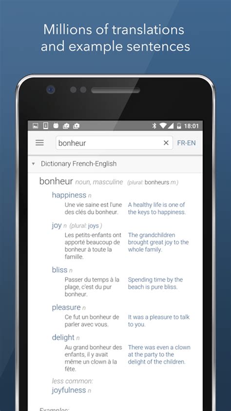 Leenguee Dictionary EN Open Menu Translator 