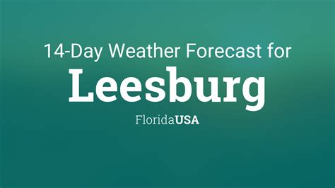 Leesburg rain forecast information. Chance of rainfall chart with likely precipitation and statistics in live rain gauge ... Sun 15 Oct. 5%. Mon 16 Oct. No Rain. Tue 17 Oct. No Rain. Wed 18 Oct. No Rain. Leesburg rainfall forecast issued today at 12:04 am. Next forecast at approx. 2:04 pm. 1-Day 3-Day 5-Day. ... Wettest Day 20 May, 2022 5.6in .... 