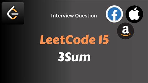 Leetcode 15. 3Sum - YouTube