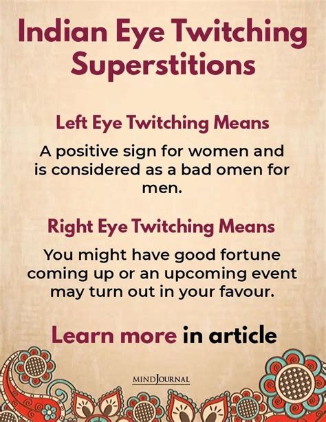 Spiritual Meaning of Left Eye Twitching for Female. Left eye twitching in females has been considered to have spiritual meanings for centuries. Many cultures positively believe that eye twitching is a manifestation of unseen energy or vibrations in the body. In some cases, eye twitching is believed to be a sign of good luck or bad luck .... 