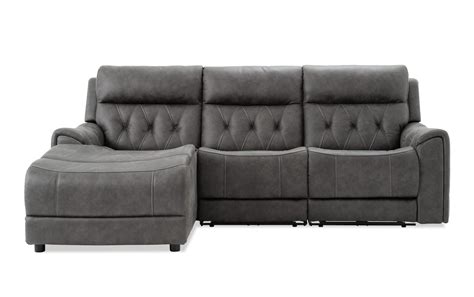 Left facing chaise sectional.  Features power recline with power headrests, gently sl...