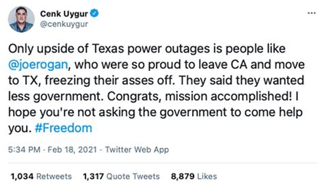 Leftist Mocks Texas