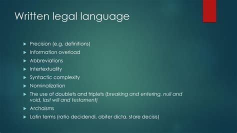 Legal Language & Legal Writing with General English Lecture Notes …