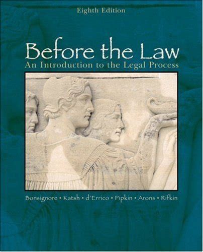 Legal Process Introduction Law Before