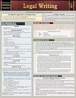 Legal Writing QuickStudy Laminated Reference Guide