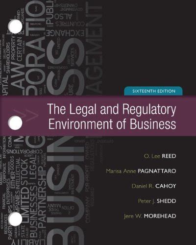 Legal and regulatory environment of business 16th edition. - Die heilige helena an der schädelstäte.