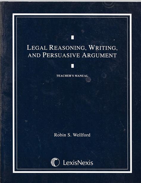 Legal reasoning writing and persuasive argument teacher s manual. - Fluid mechanics solution manual 8th edition fox.