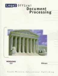 Read Online Legal Office Document Processing By Diane M Gilmore