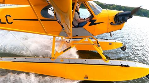 Legend Cub Amphib Flight Trial - YouTube