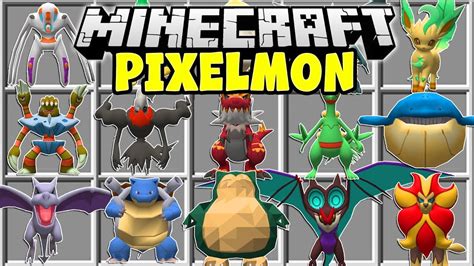Legendary Pokémon Pixelmon Mod. 