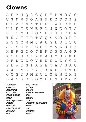 Legendary clown Kelly - 1 answer Crossword Clues