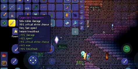 Legendary modifier terraria. The Goblin Tinkerer is an NPC that sells several unique items, as well as providing the Reforge function. He can be acquired after a Goblin Army has been defeated, spawning randomly in open areas in the Cavern layer (Underground layer in the Don't Dig Up and Everything seeds.) He will appear to be bound at first, and like the Mechanic, Wizard, Golfer, Tavernkeep, Angler, and Stylist, talking ... 