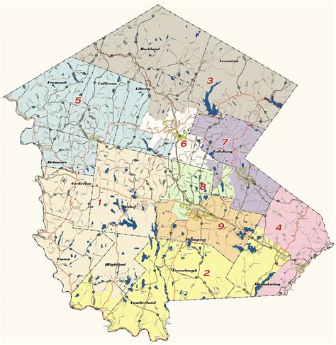 Legislative District Maps Sullivan County NY