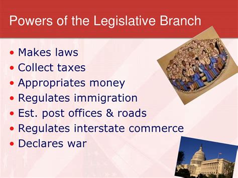 Legislative branch powers