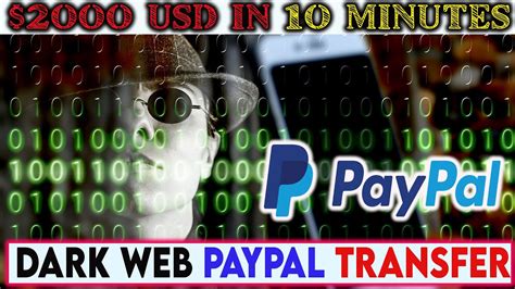 Legit Dark Web PayPal Transfer $2000 USD - YouTube