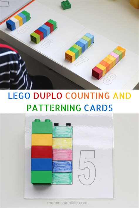 Lego Duplo Counting And Patterning Cards