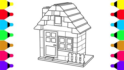 Lego House Coloring Pages