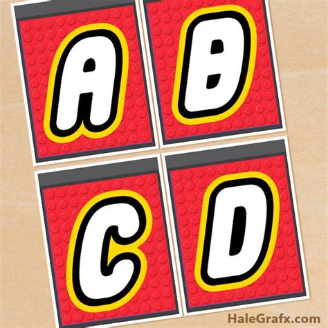 Lego Letters To Print Invitation Design Blog