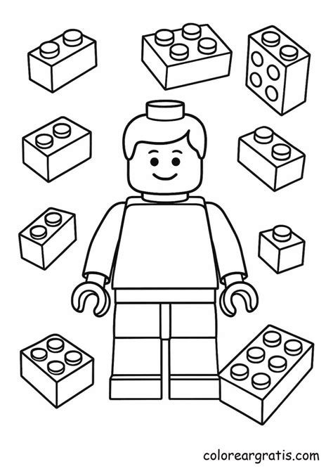 Lego Minifigure Coloring Pages