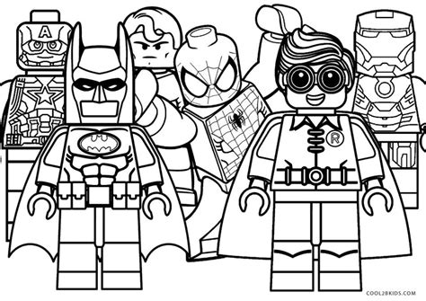 Lego Super Hero Coloring Pages